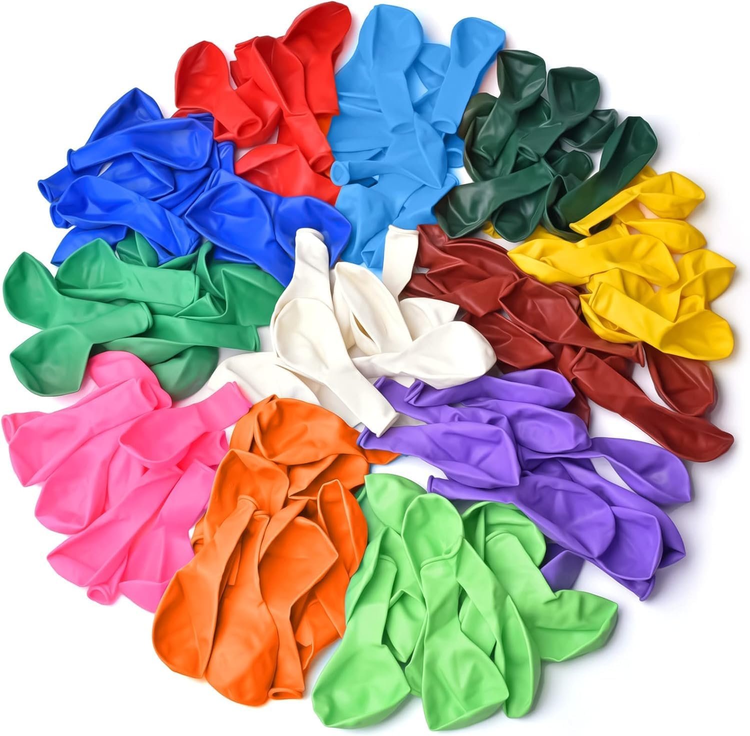 Plain Balloon Assorted No 09 100Pcs