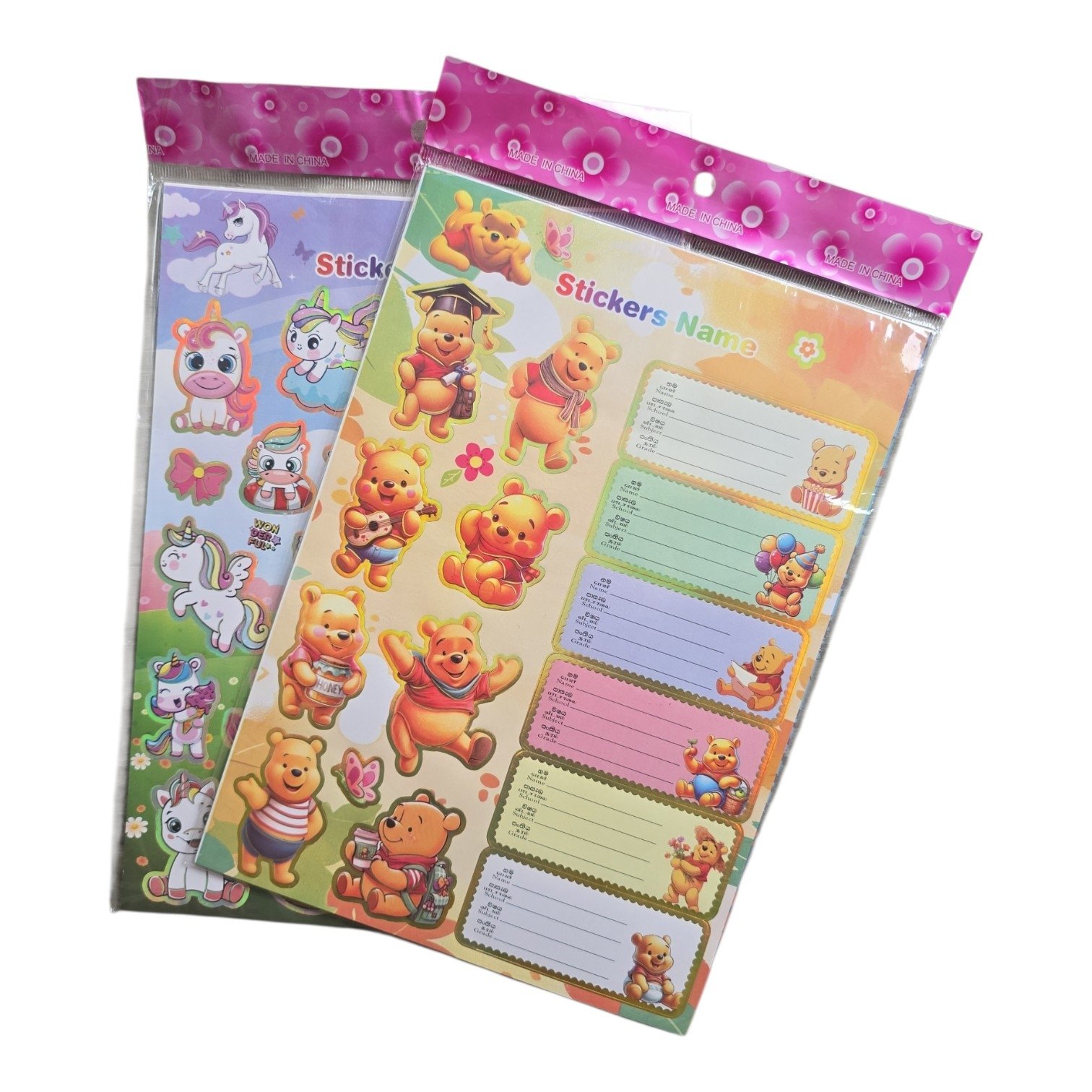 Name Sticker Bear 10Pcs (NEW)