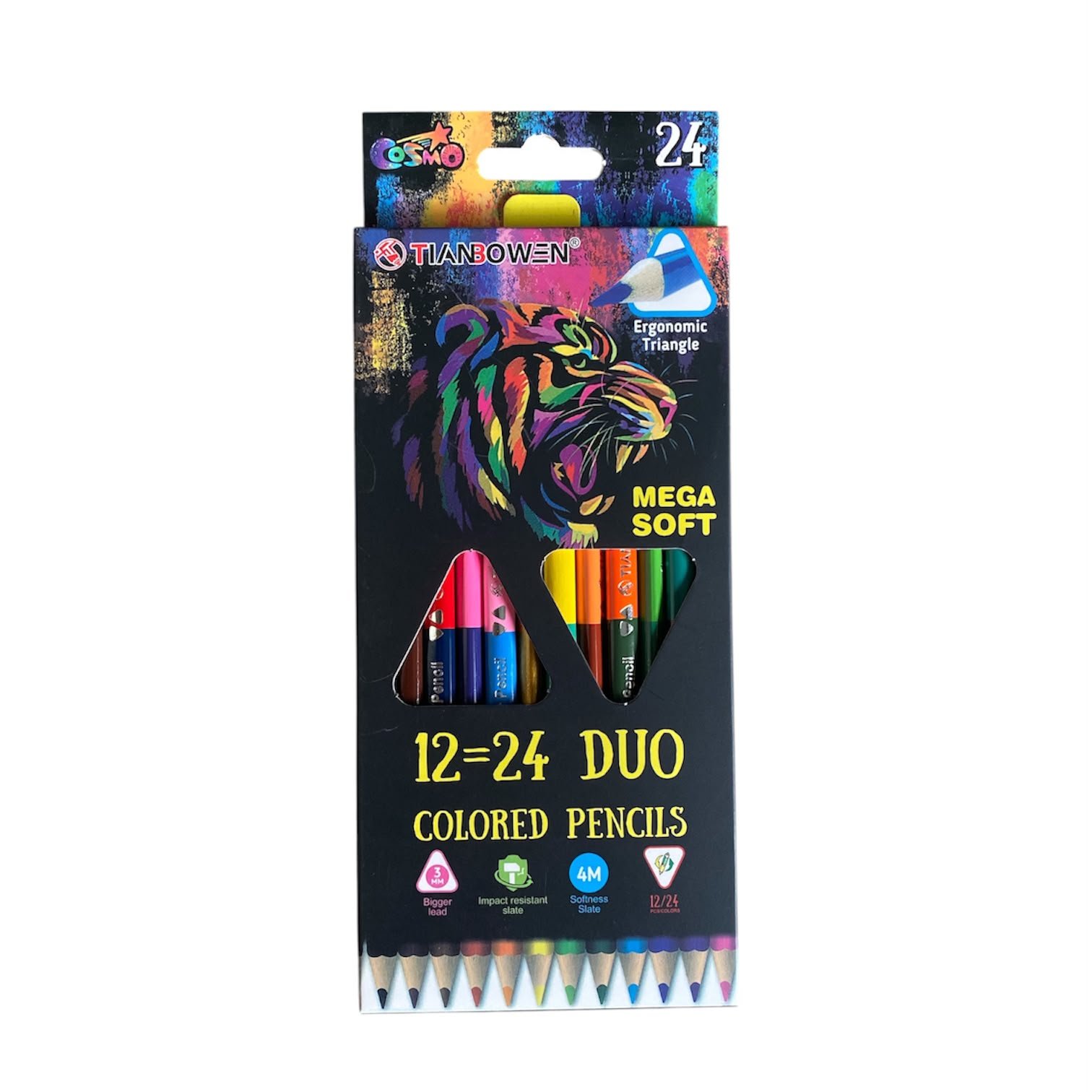 Cosmo Color Pencil Duo 12Pcs