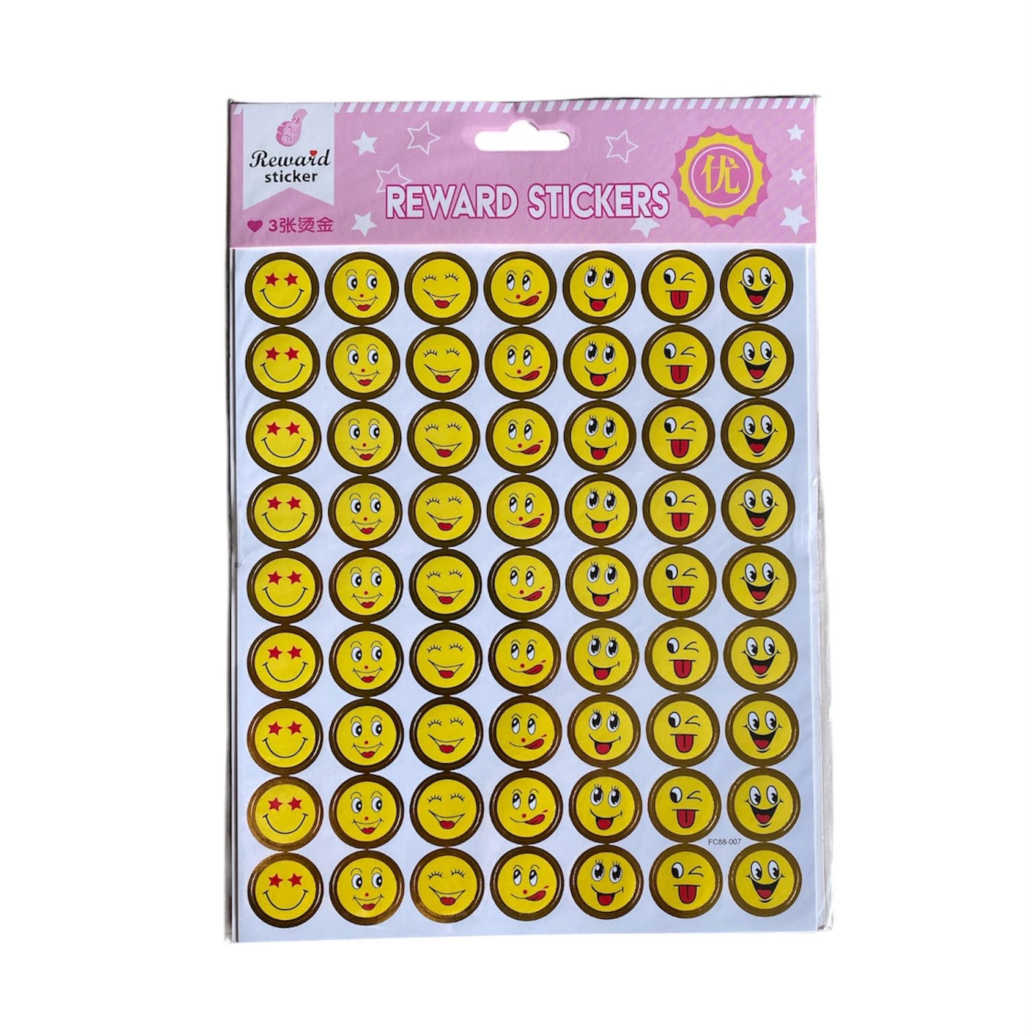 Sticker Card Smile 3 Pcs