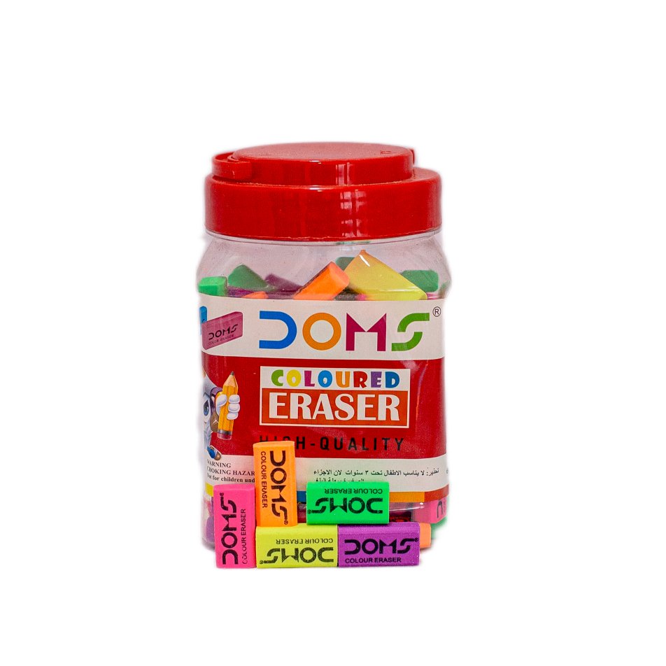 Doms Eraser Jar 3438 100Pcs
