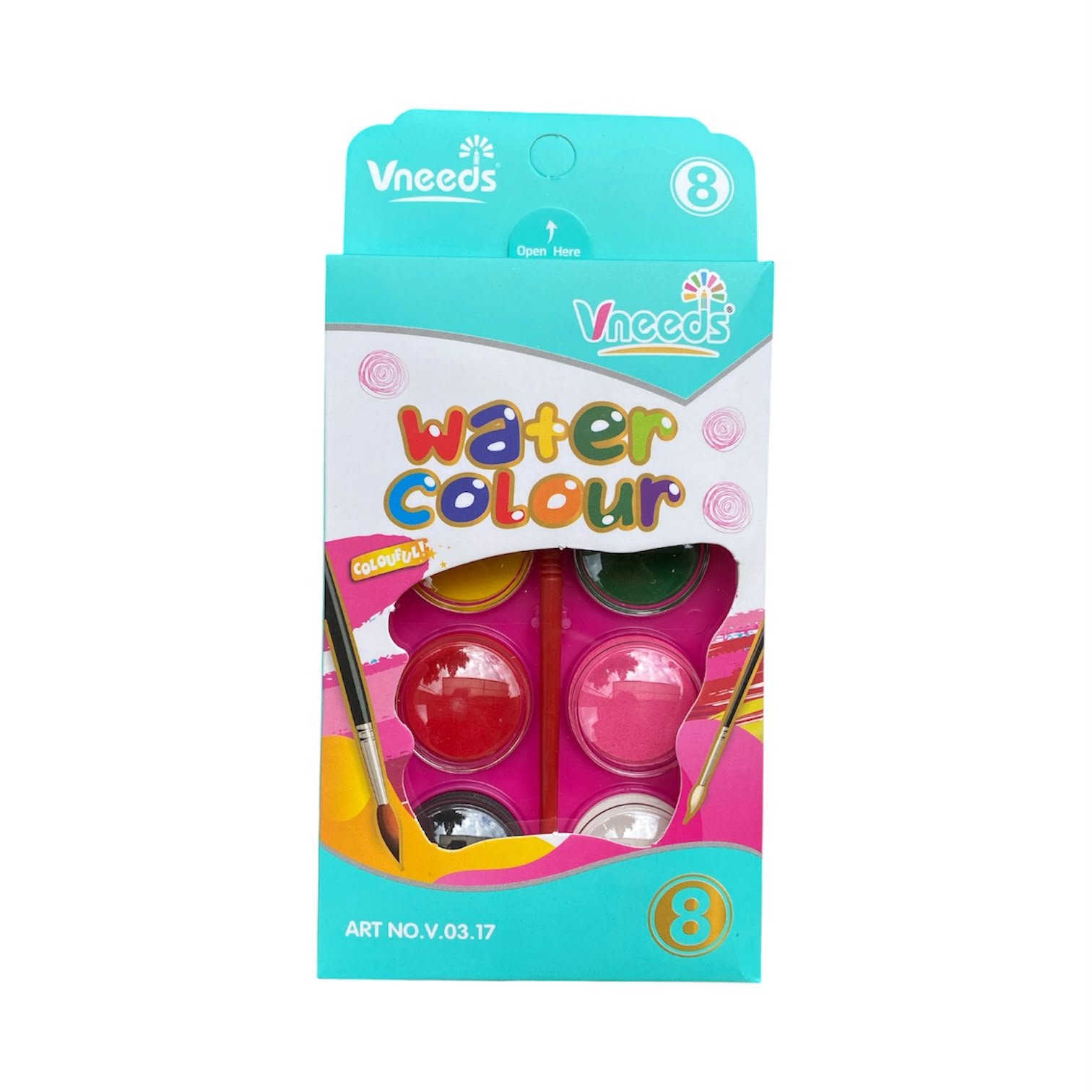 Vneed Water Color Cake 8Pcs 0317