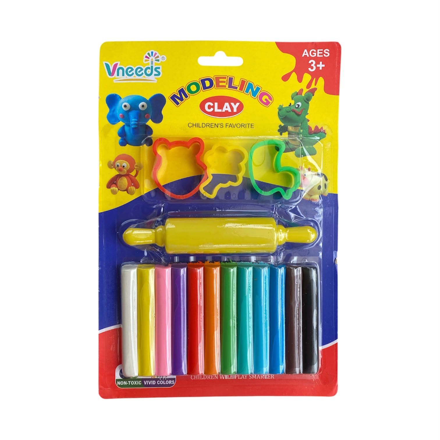 Clay Card With Mold 12 Color 1204
