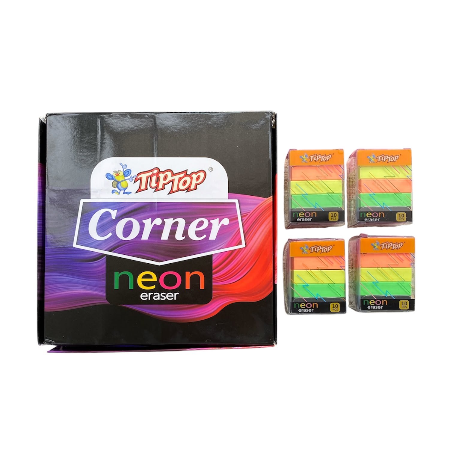 Neon Eraser 60Pcs